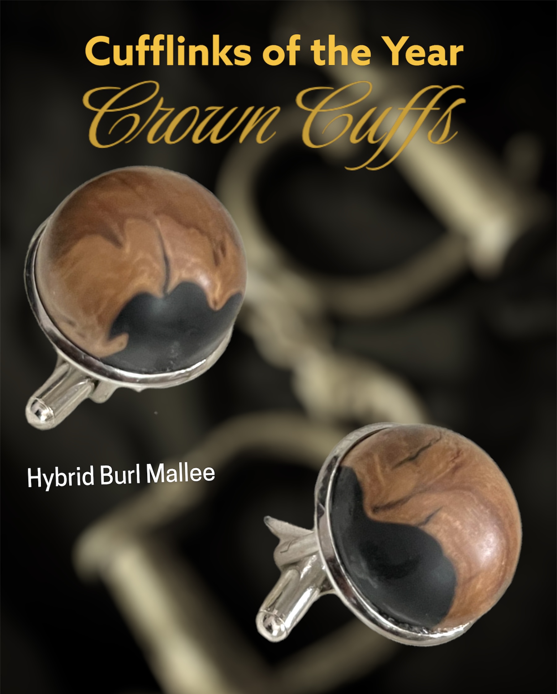 Mallee Burl Cuff Links